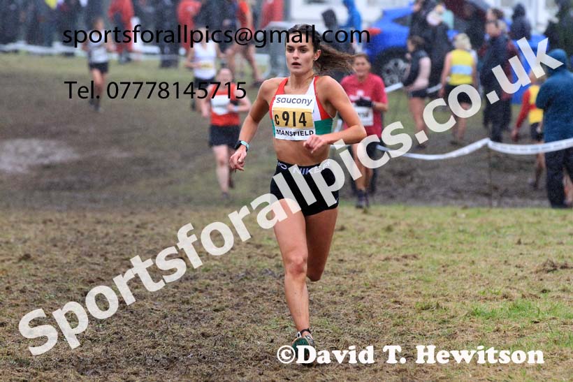 Senior Womens 2023 National Cross Country Relays, Berry Hill Park, Mansfield.  Photo: David T. Hewitson/Sports for All Pics